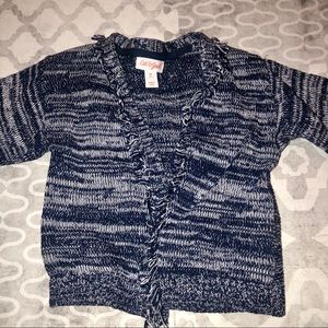 Never worn Cat & Jack Navy Frayed Cardigan Sweater